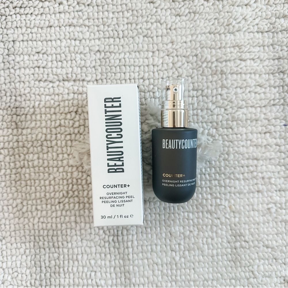 beautycounter Counter+ Overnight Resurfacing Peel - Black and White Packaging